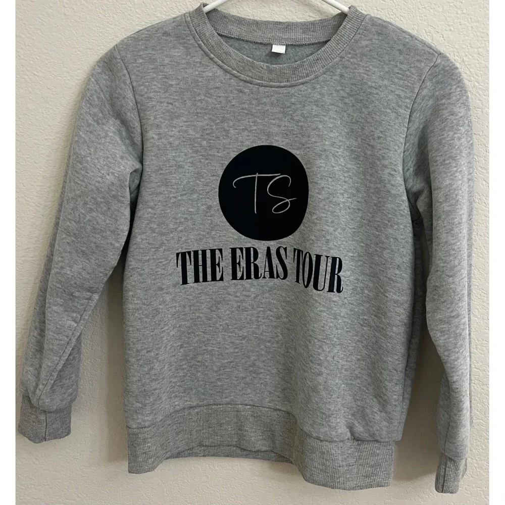 Kids TS The Eras Tour Graphic Sweatshirt‎ Heather Grey Size 140/64 Pullover